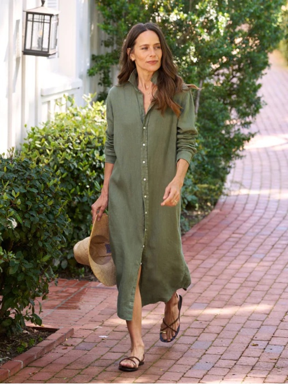 Frank & Eileen Rory Maxi Linen Shirt Dress